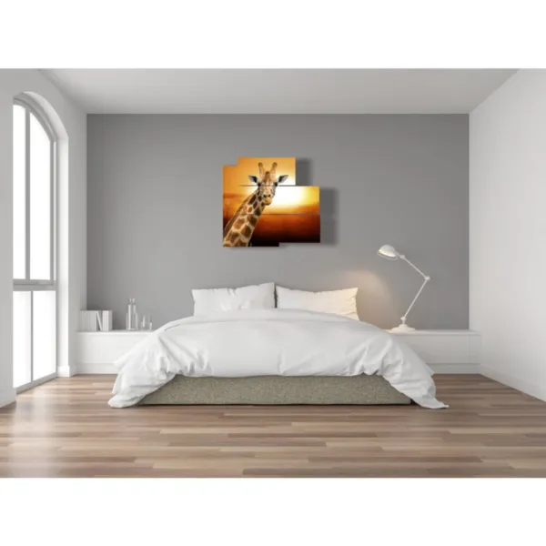 diseño de interiores con cuadros de animales africanos