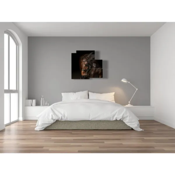 brown horse painting