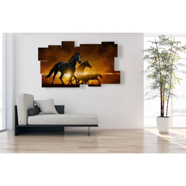 Abstract horse paintings