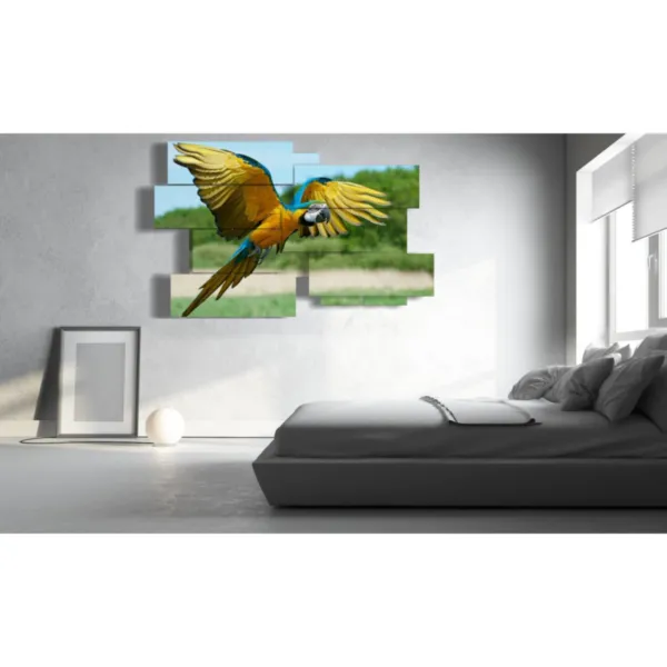 Decorative with a parrot