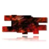 red abstract modern paintings images - version: 12 pannelli 242x105cm