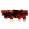images de tableaux modernes abstraits rouges - version: 19 pannelli 306x116cm