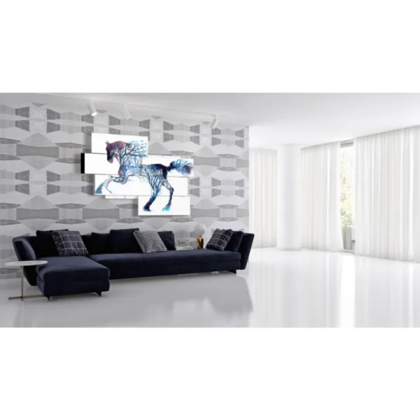 Modern prints of galloping horses