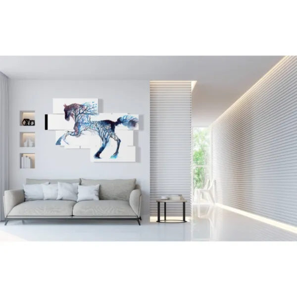 decorazioni murali cavalli in corsa