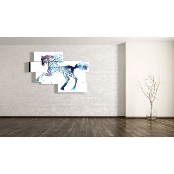 Horse racing prints on canvas