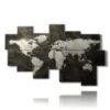 painting abstract world map - version: 10 pannelli 186x115cm