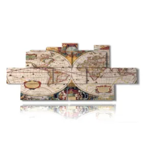 Cuadros mapa geográfico