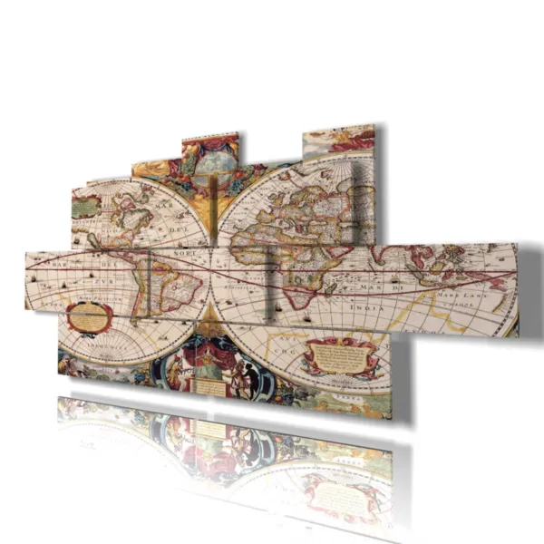 quadro cartina geografica