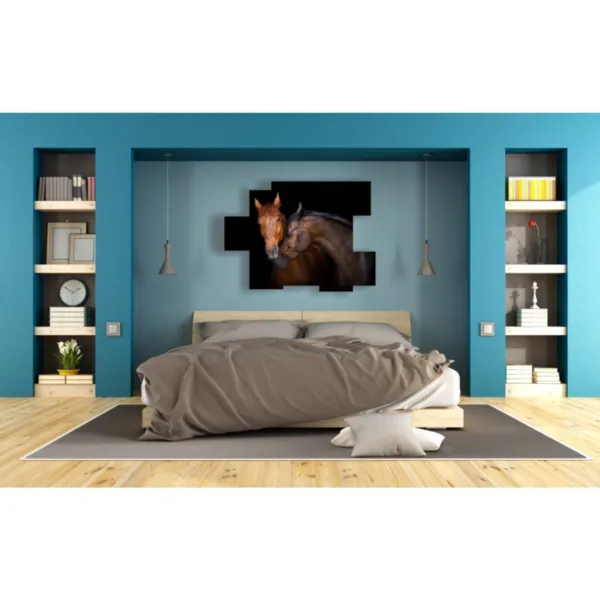 Impressions de chevaux affectueux