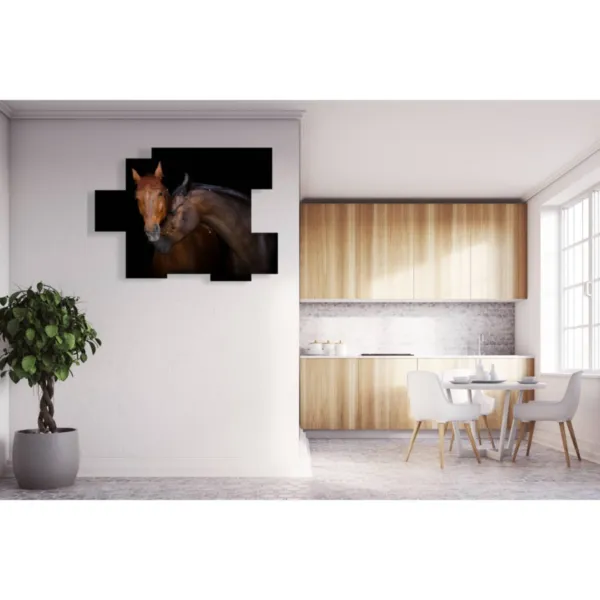 peinture de chevaux vintage