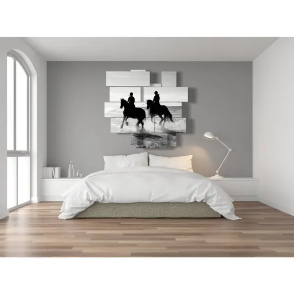 arte mural hombre a caballo