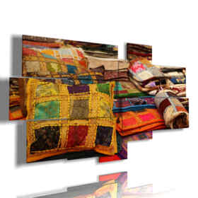 modern photos for Indian pillow paintings
