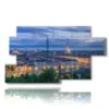 cuadros panoramicos de la ciudad de turin por la noche - version: 7 pannelli 157x90cm