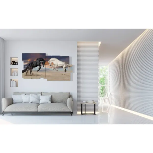 Tableaux avec des chevaux rustiques