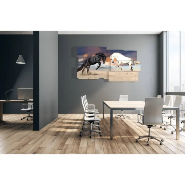 Tableaux avec des chevaux romantiques