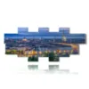 paintings city of turin panoramic in the evening - version: 11 pannelli 232x98cm