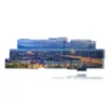 cuadros panoramicos de la ciudad de turin por la noche - version: 18 pannelli 306x110cm
