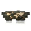 tableaux mappemonde moderne en bois - version: 16 pannelli 293x107cm