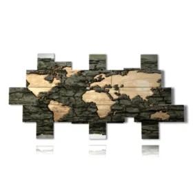 quadri mappamondo moderno