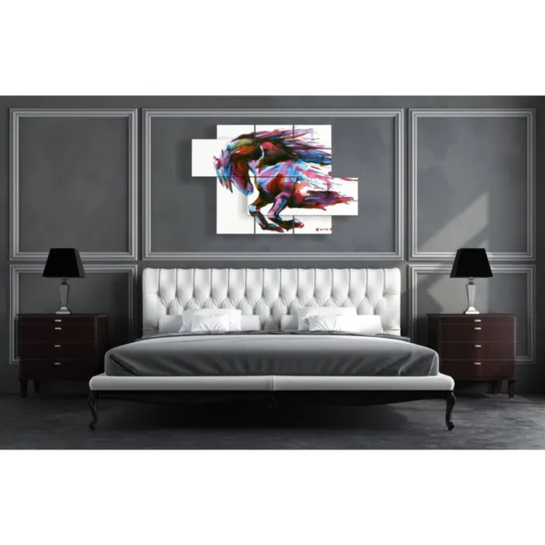 tableaux de chevaux abstraits