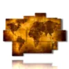 cuadros modernos efecto lienzo del mundo antiguo - version: 9 pannelli 164x114cm