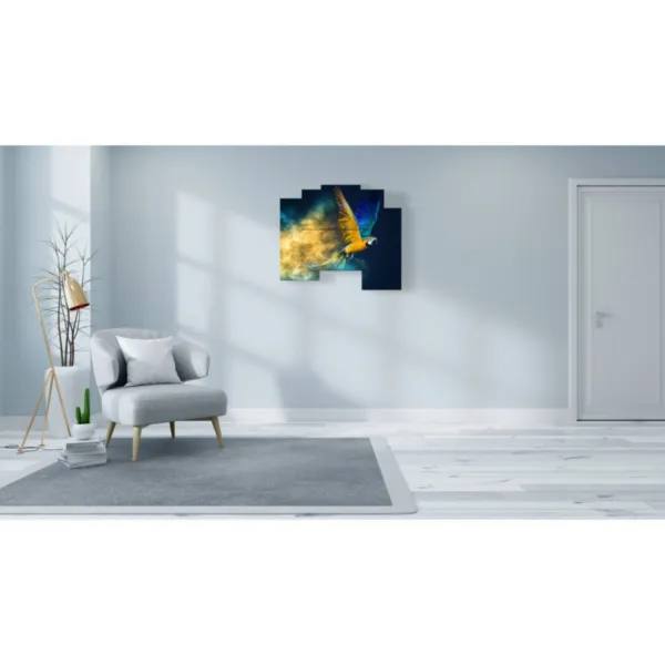 Tableaux de perroquets colorés