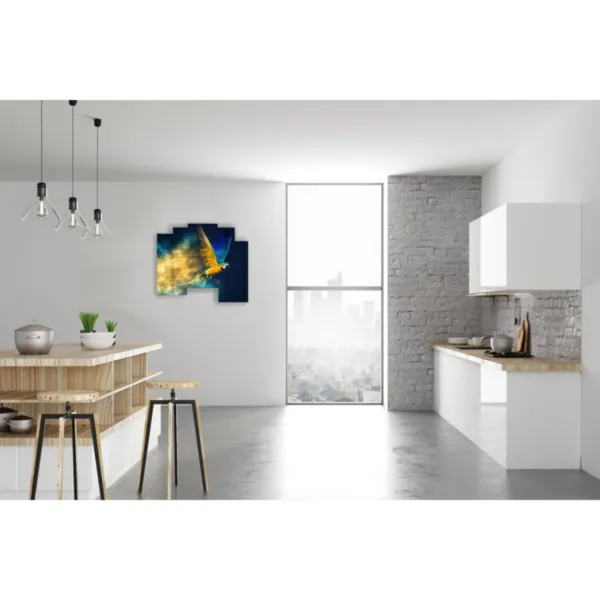 artículos decorativos con loros