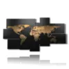 tableau mondial dore - version: 8 pannelli 184x100cm