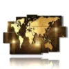paintings modern world map - version: 9 pannelli 171x108cm