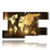 paintings modern world map - version: 9 pannelli 177x101cm