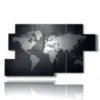 black and white world paintings - version: 7 pannelli 157x90cm