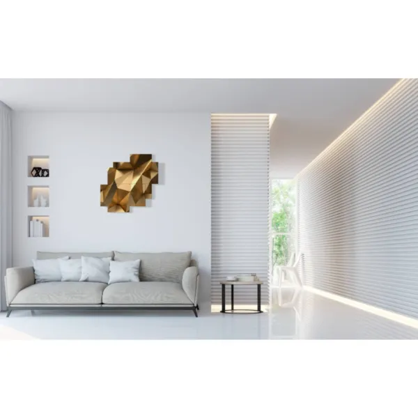 imágenes de cuadros geométricos dorados