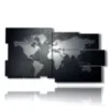 black and white world paintings - version: 10 pannelli 183x100cm