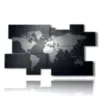 black and white world paintings - version: 10 pannelli 186x105cm