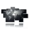 cuadros mundo blanco y negro - version: 9 pannelli 187x108cm