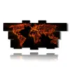 painting planisphere in the fire - version: 12 pannelli 232x107cm