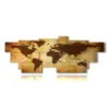 painting with brown world map artistic photos - version: 16 pannelli 293x107cm