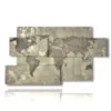 tableau monde gris antique - version: 7 pannelli 157x90cm