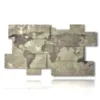 tableau monde gris antique - version: 10 pannelli 186x105cm