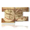 painting abstract world with map - version: 9 pannelli 177x101cm