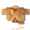 globe 3d vintage tableaux - version: 6 pannelli 136x94cm