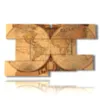 quadri mappamondo vintage in 3d - version: 9 pannelli 177x101cm