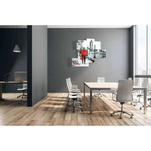 arredamento con quadri astratti