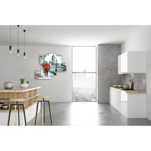 décorations avec des tableaux abstraits