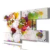 Cuadros con mapa mundial