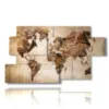 paintings with modern globe - version: 7 pannelli 157x90cm