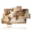 quadri con mappamondo moderno - version: 10 pannelli 173x114cm