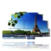 bild mit eiffelturm print im fruehjahr - version: 9 pannelli 173x103cm