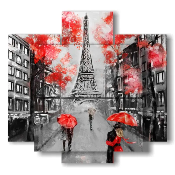 Gemälde Paris unter dem Regen