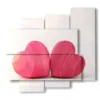tableaux abstraits avec de petits coeurs - version: 5 pannelli 106x98cm